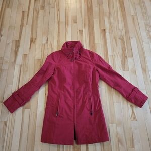 Kristen Blake Red Trench Coat Kristen Blake Size Small